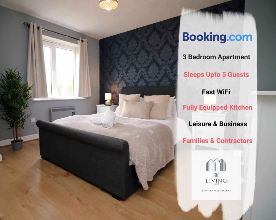 Spacious 3 Bedroom Duplex Apartment On Cardiff Bay - Free Parking & Wifi By Ekliving Luxe Short Lets & Serviced Accommodation מראה חיצוני תמונה